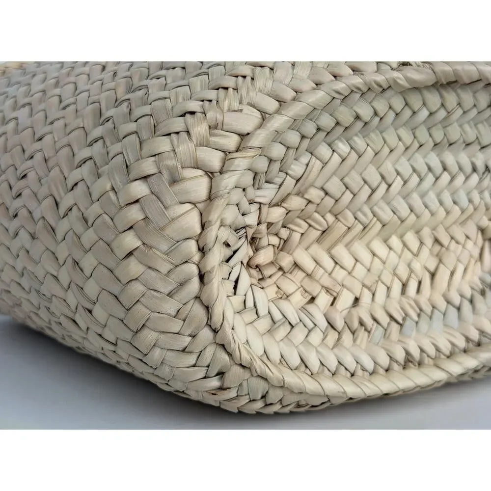 Celine Teen Triomphe Panier Raffia and Leather Bag S - Picture 7 of 12